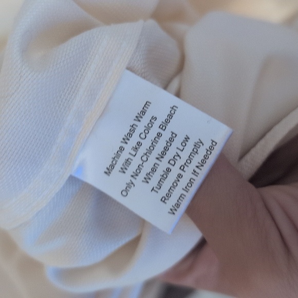 Pronto Uomo Yellow Cream Non Iron Slim Fit Long Sleeve Button Down Shirt Size 17 - Picture 6 of 6